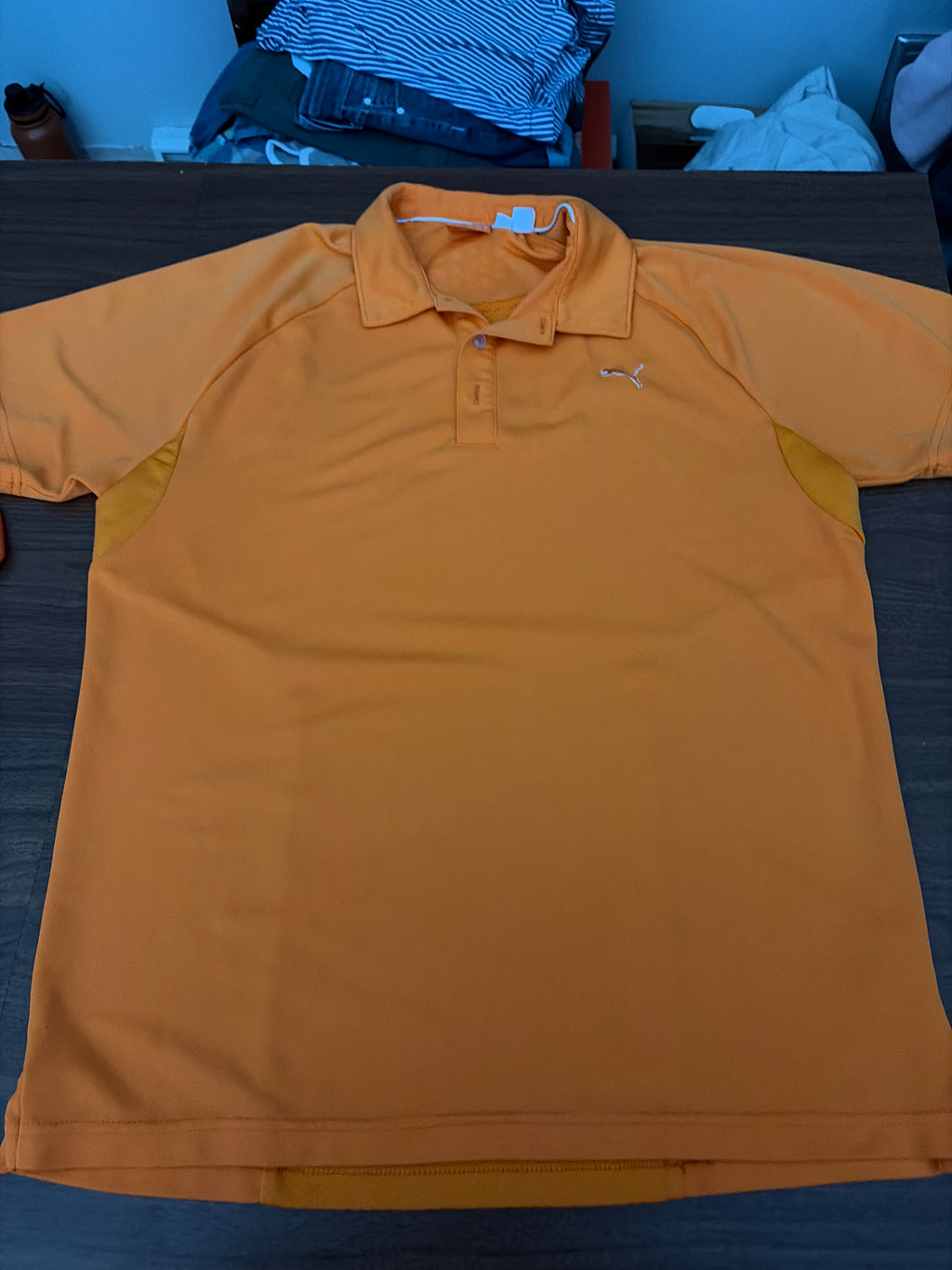 Puma, men’s medium orange golf shirt
