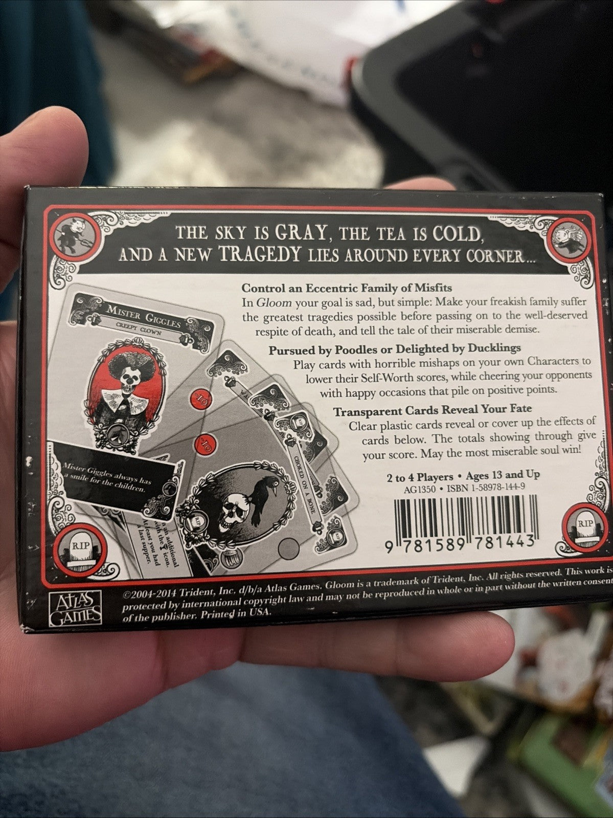 Gloom Mishap Card Game 2nd Edition by Keith Baker Complete