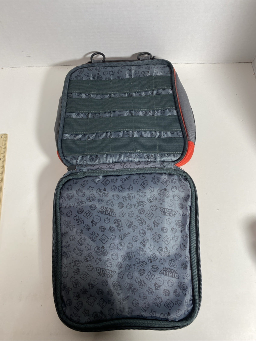 Super Mario Carrying Case vtg Nintendo 3DS Red Big Mario Logo