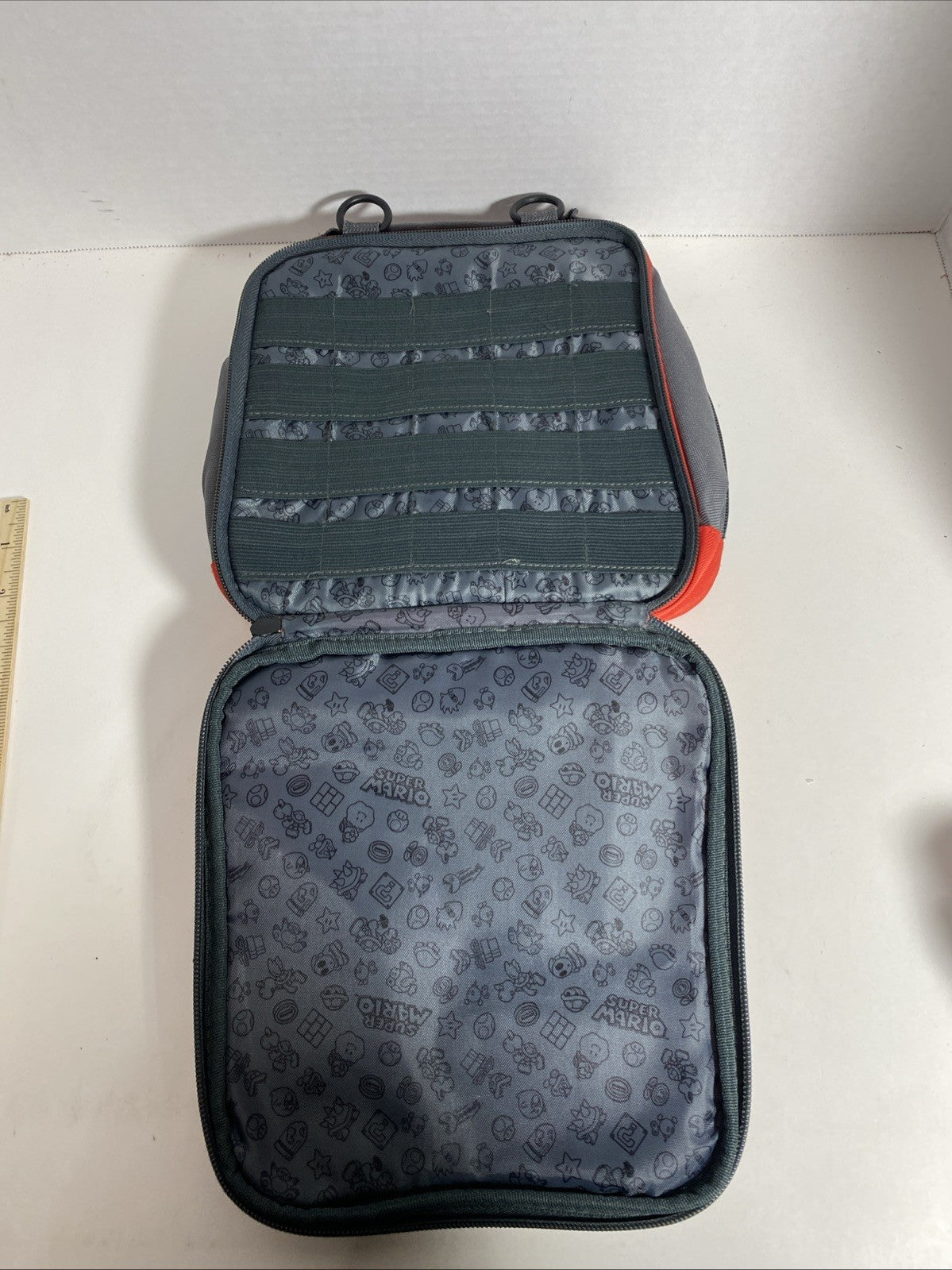 Super Mario Carrying Case vtg Nintendo 3DS Red Big Mario Logo