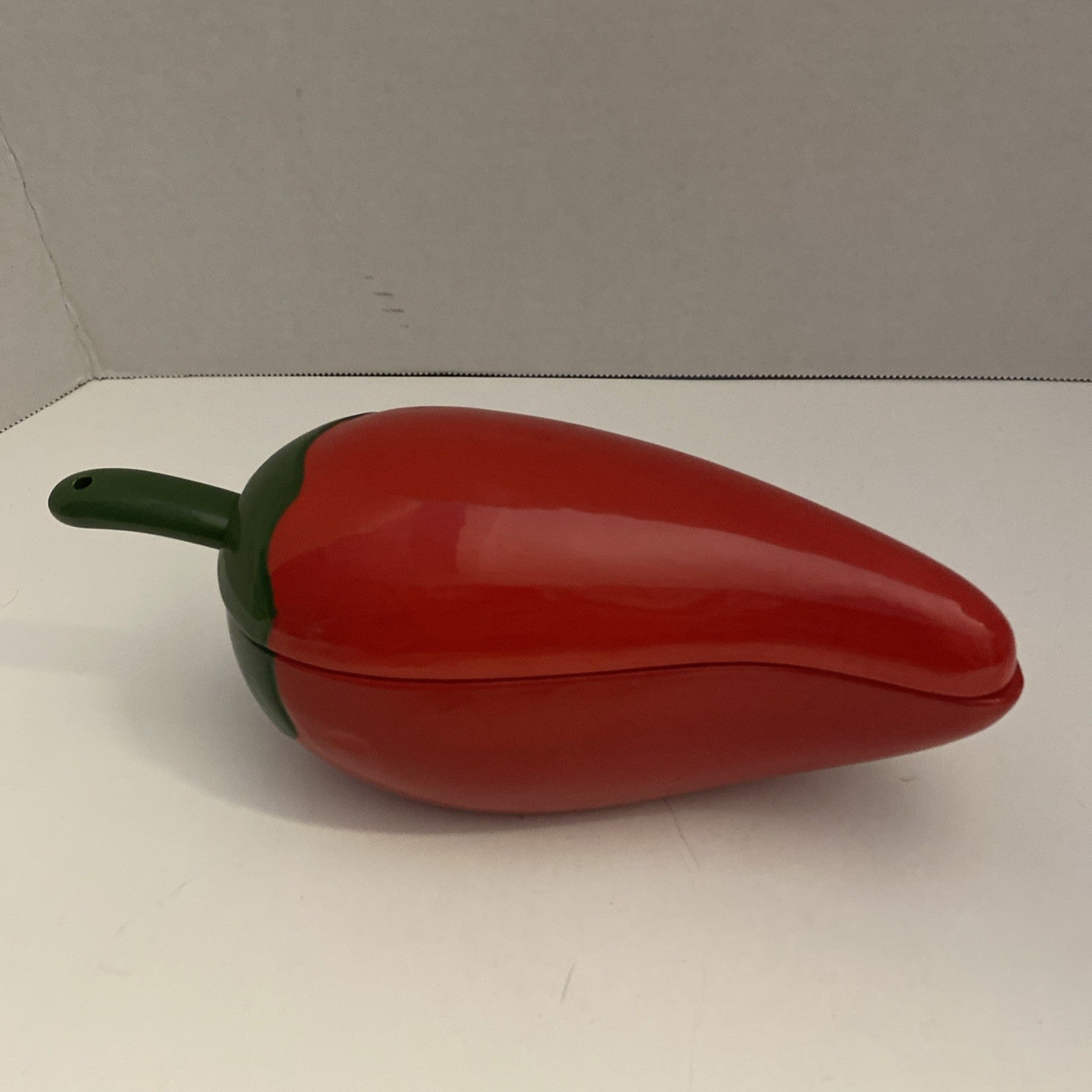 3-Piece Ceramic Red Chili Salsa Bowl  With Lid And Spoon