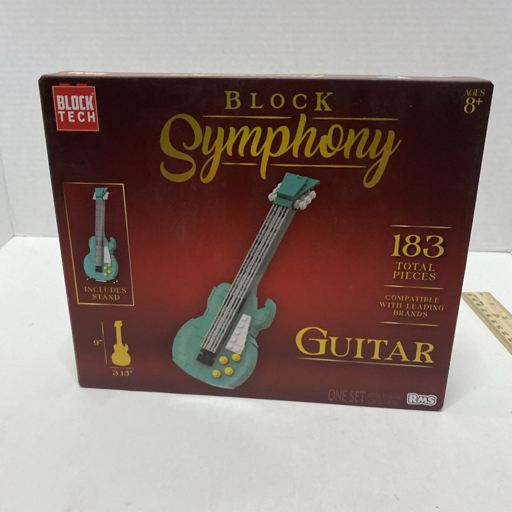 Block SYMPHONY Guitar Building Block Set 183 Pieces total NEW Sealed