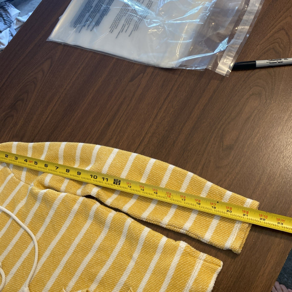 Old Navy women’s size small hoodie yellow striped long sleeve top