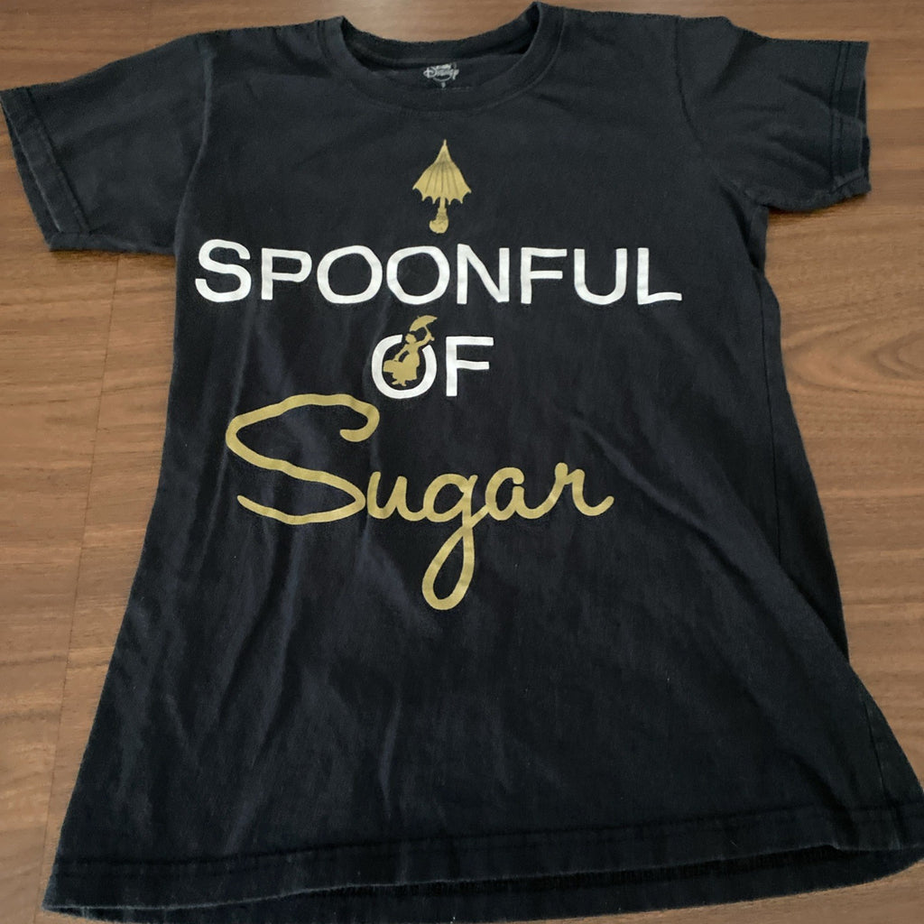 Disney Womens Shirt Small black spoonful full of sugar small free shipping