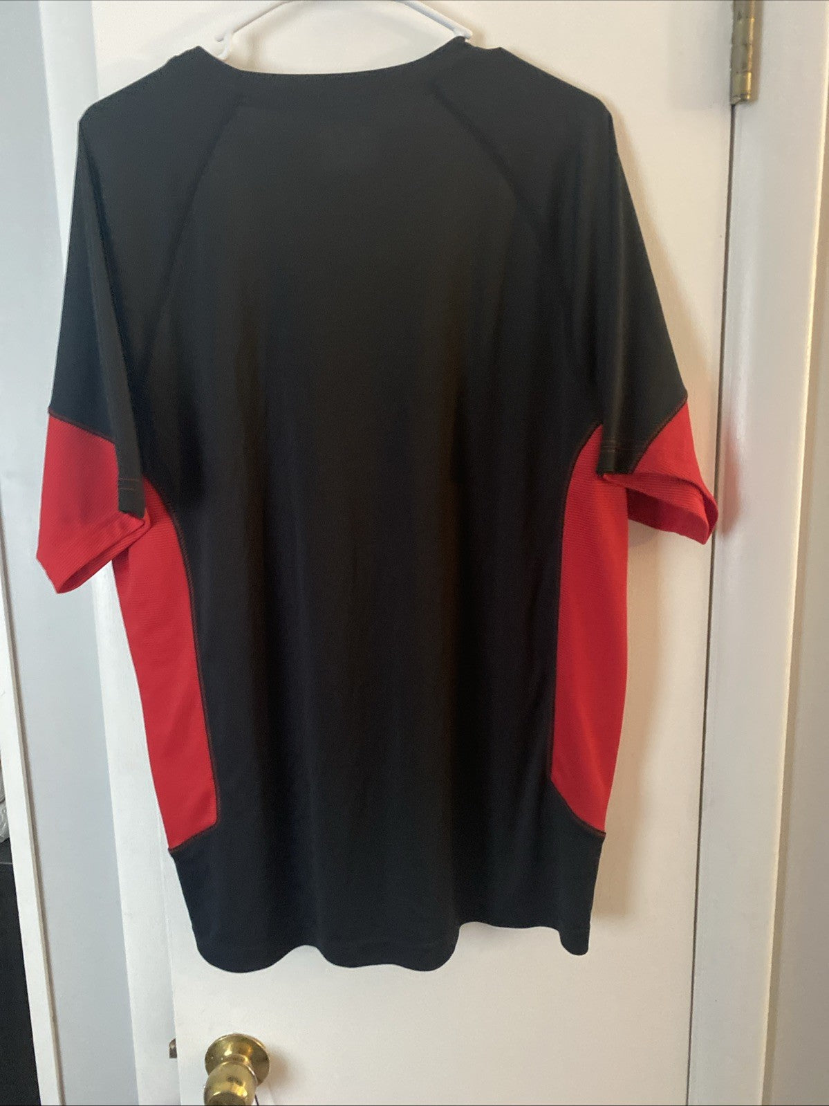 Under Armour Heat Gear Loose Fit Viper Blue And Red Shirt Men's Large Short Slv