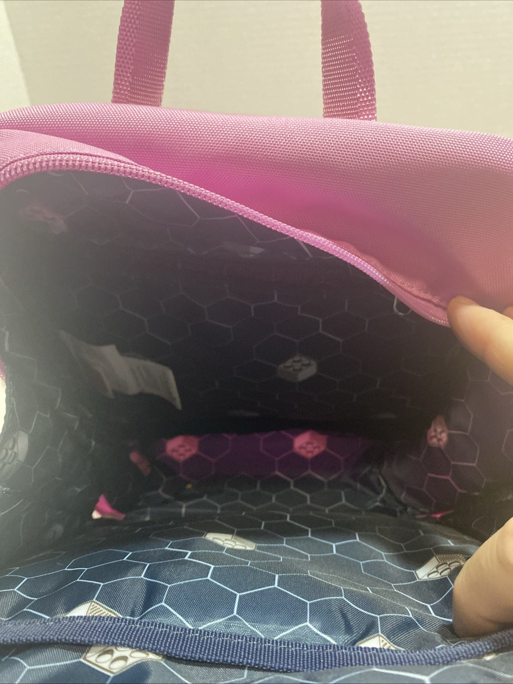 Lego Carry Gear Solutions Pink Zipper Carry Bag Insulated Lunch Bag