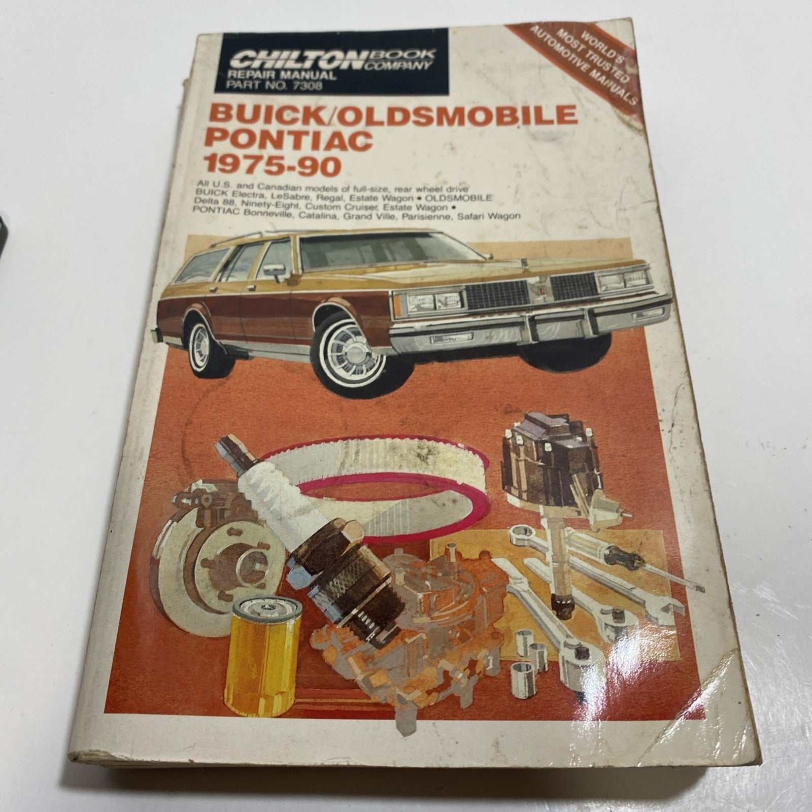 Chilton Buick Oldsmobile Pontiac 1975-90 Service Repair Manual Book Guide 7308