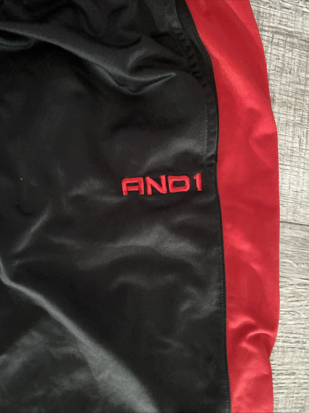 And 1  tracksuit size large longsleeve men’s black and red
