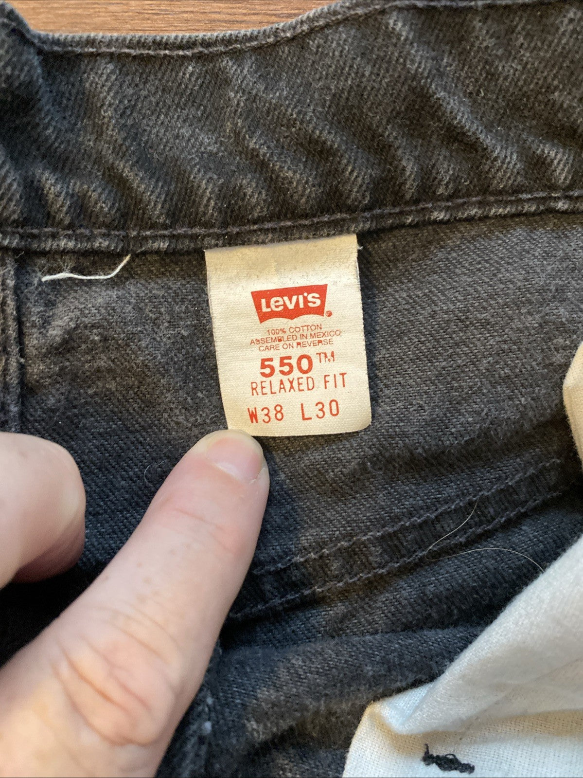 Levi's Men's 550 Relaxed Fit Jeans - 38x30 - Black
