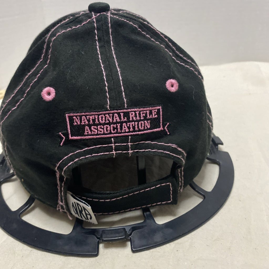 NRA Black /Pink embroidery emblem Snapback Hat Made In The USA