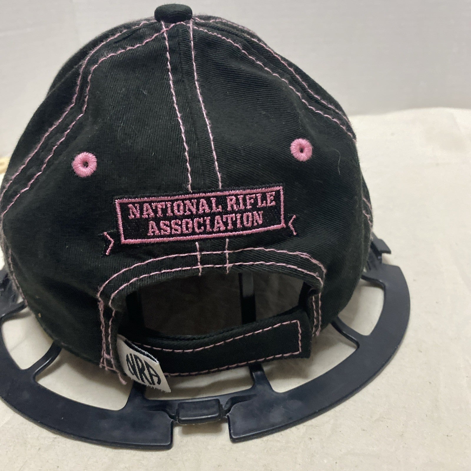 NRA Black /Pink embroidery emblem Snapback Hat Made In The USA