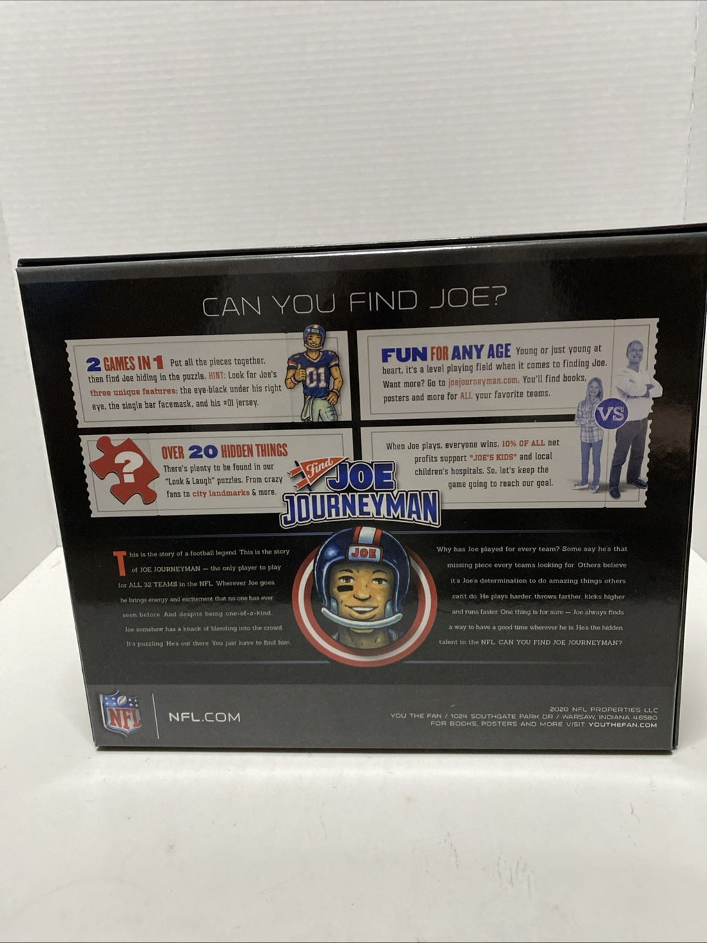 NFL Detroit Lions Find Joe Journeyman Puzzle- 500 Piece-New