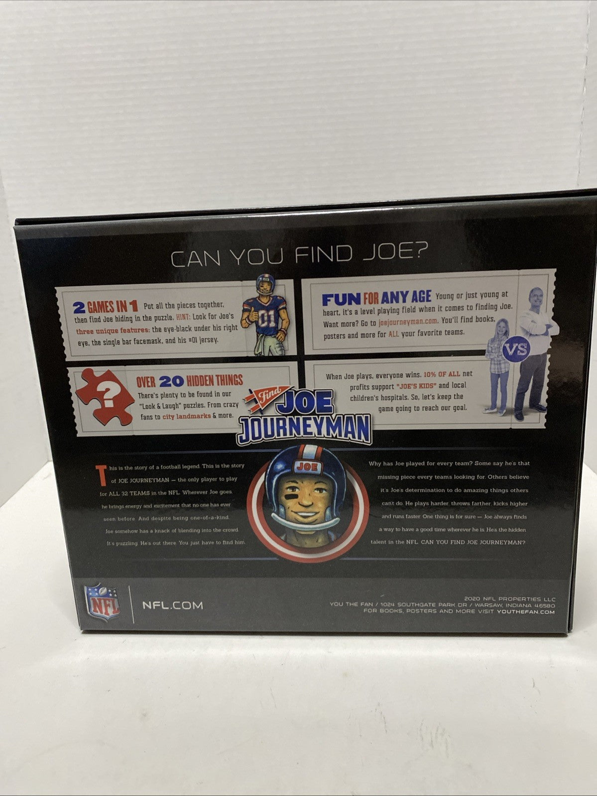 NFL Detroit Lions Find Joe Journeyman Puzzle- 500 Piece-New