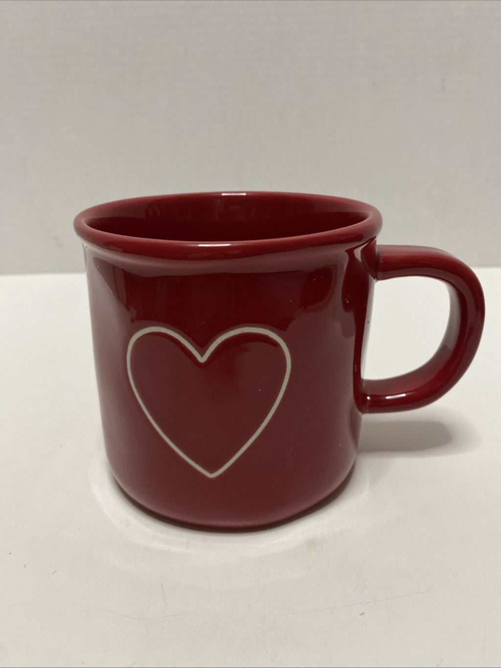 Rae Dunn Mug Red Heart Valentine Simple Design