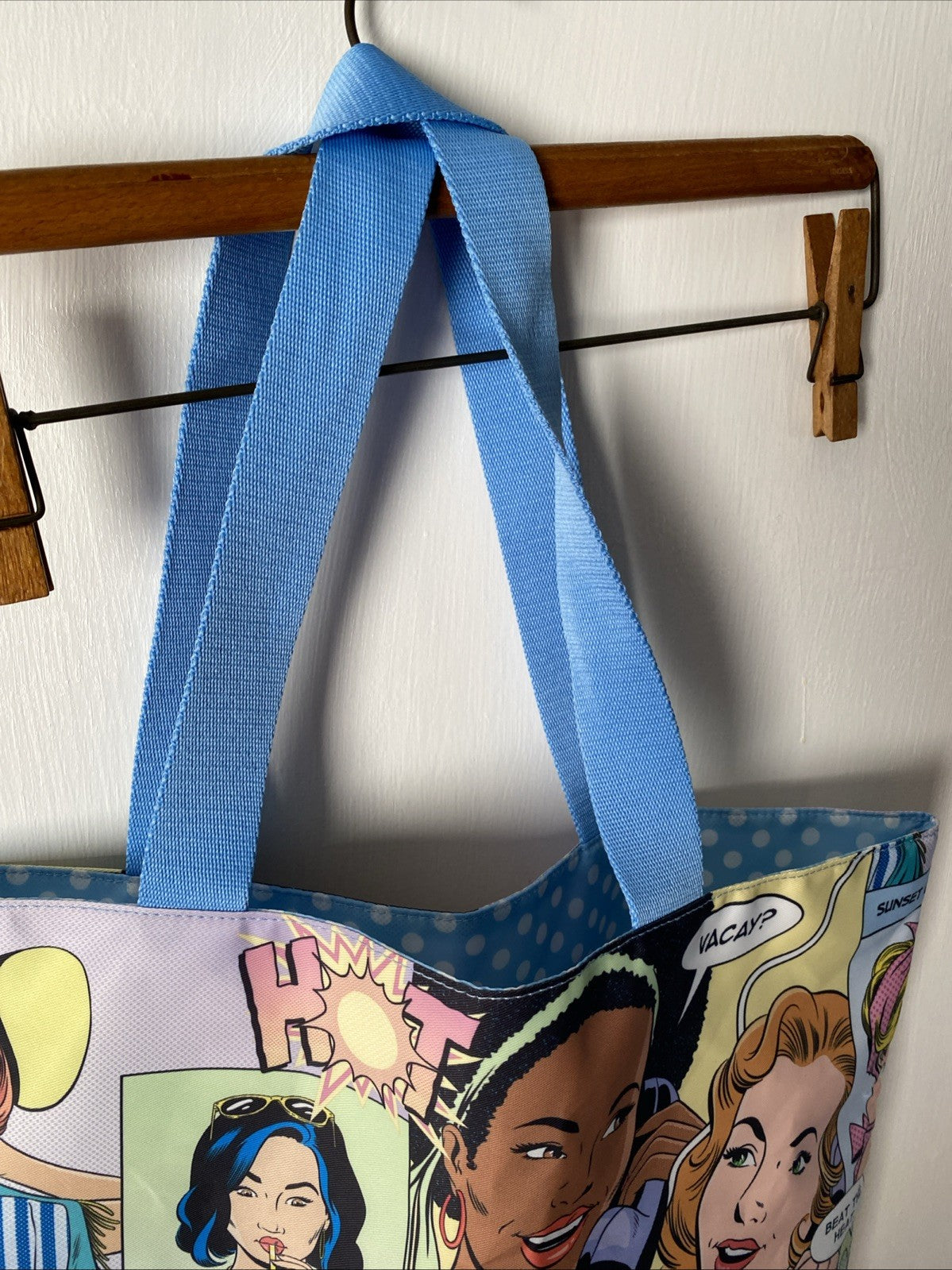 ESTEE LAUDER  Tote Comic Theme Beach, Shopper Bag, Large 12x17