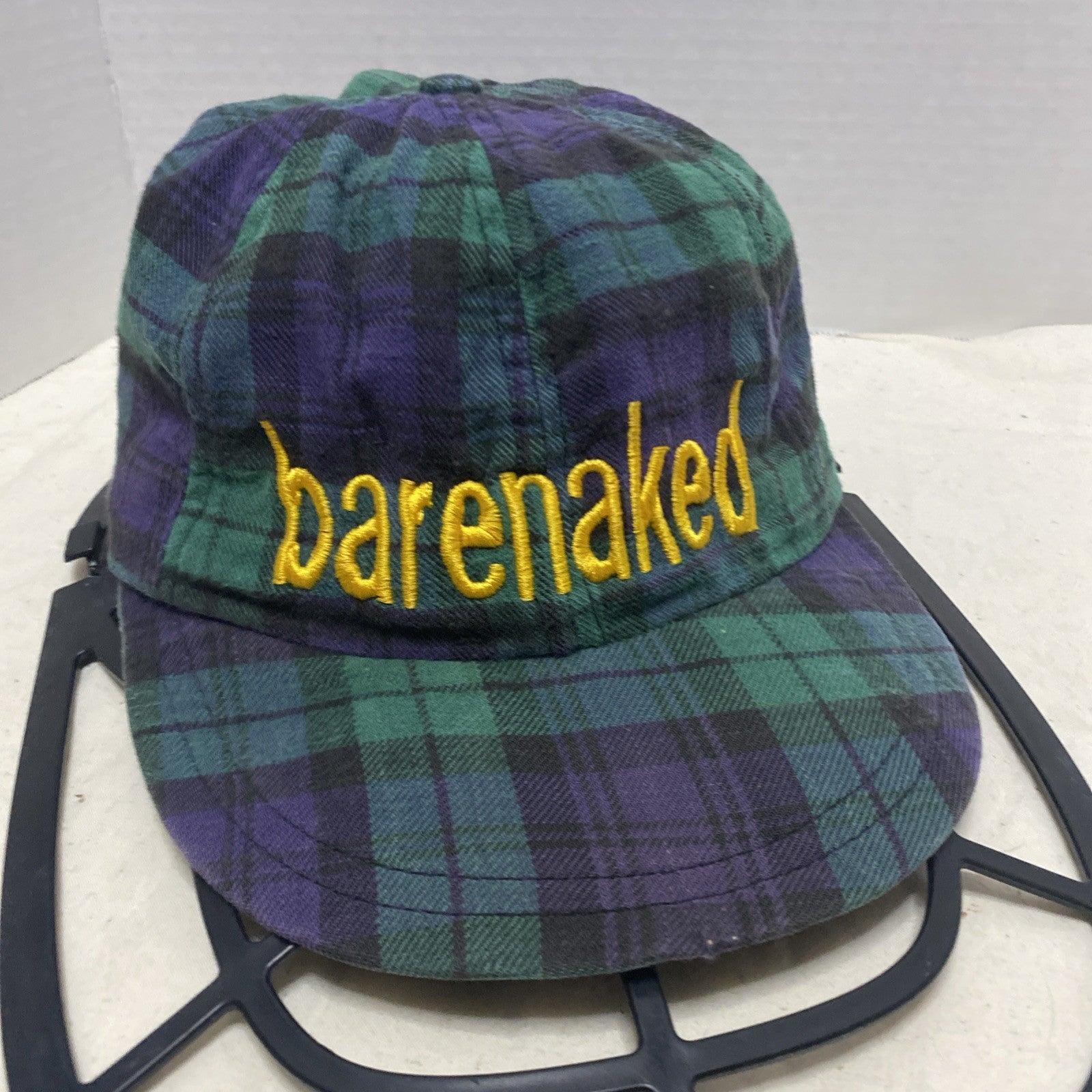 Vintage Bare Naked Plaid Snapback Hat