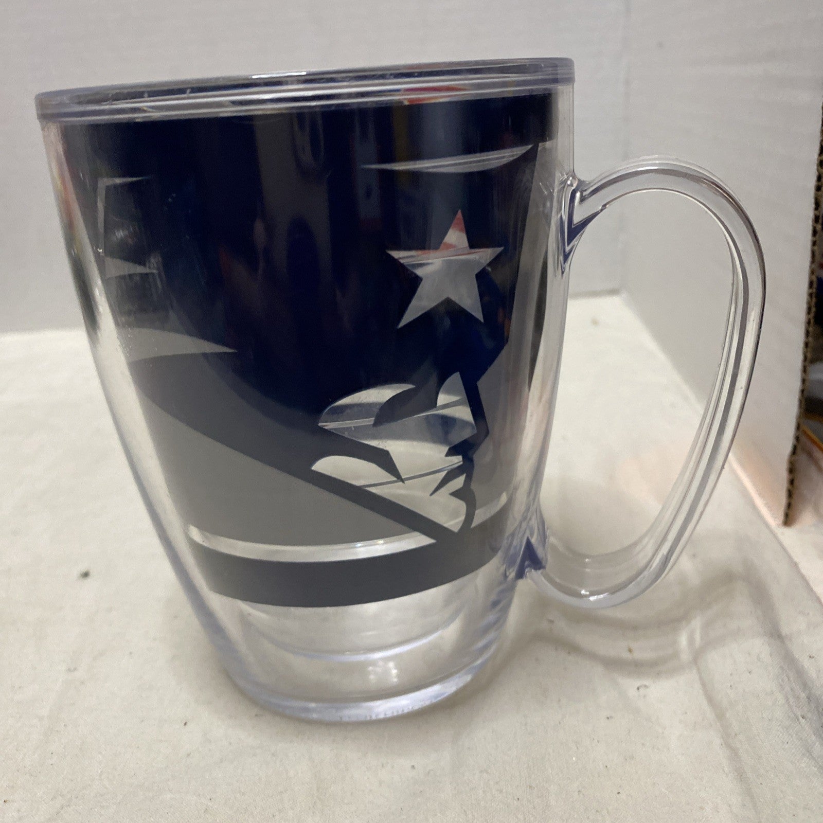 Tervis New England Patriots Gray And Navy Blue Color 24oz Mug