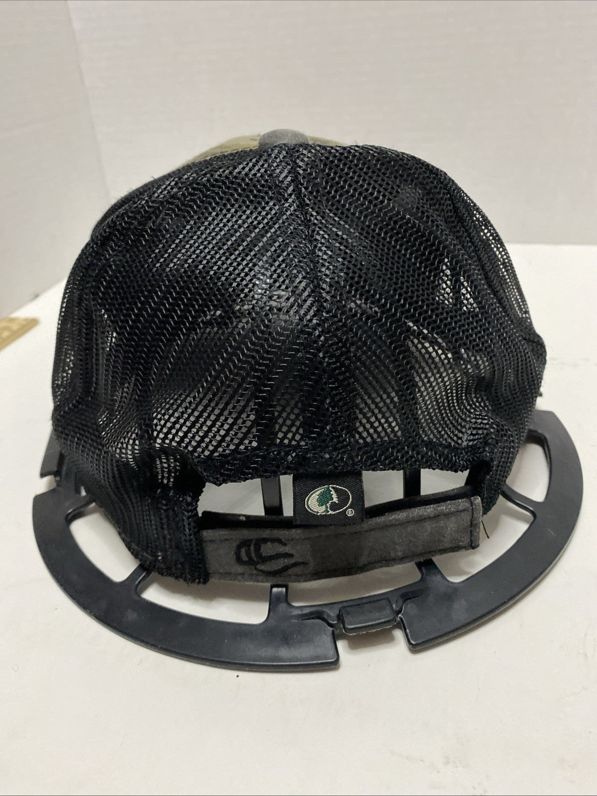 BBB  Leather Patch Logo W Cameo  Hat Cap Snapback Mesh Back Adjustable