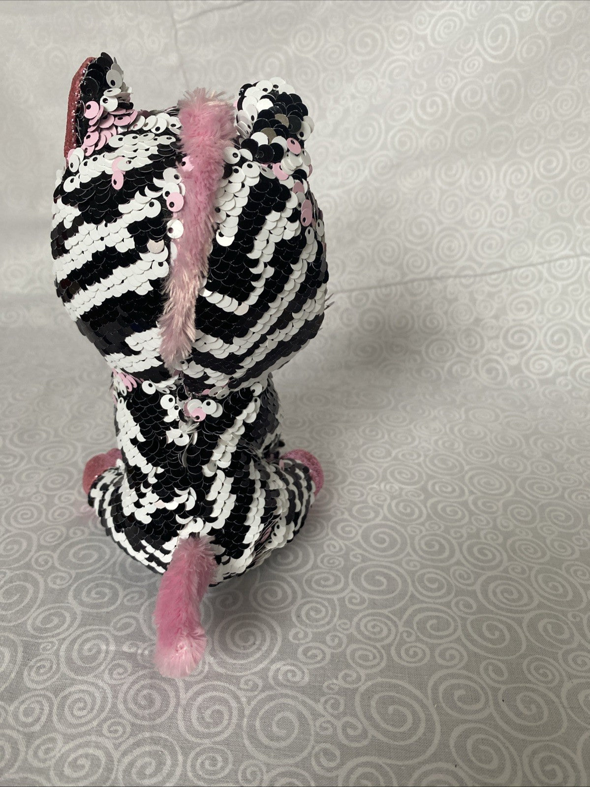TY Flippables Zoey the Zebra Beanie Flippable Sequin Plush 6" Plush Toy NWT