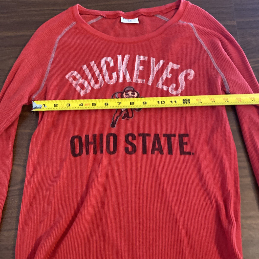 NCAA Ohio State buckeyes youth 12 14 long sleeve red thermal