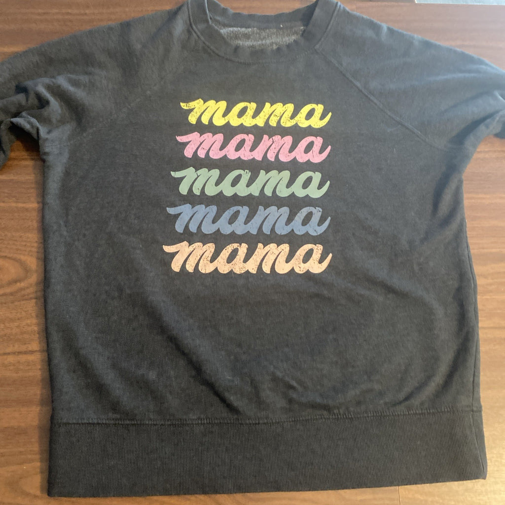 Maurices MAMA Black Pullover Sweatshirt Size XL
