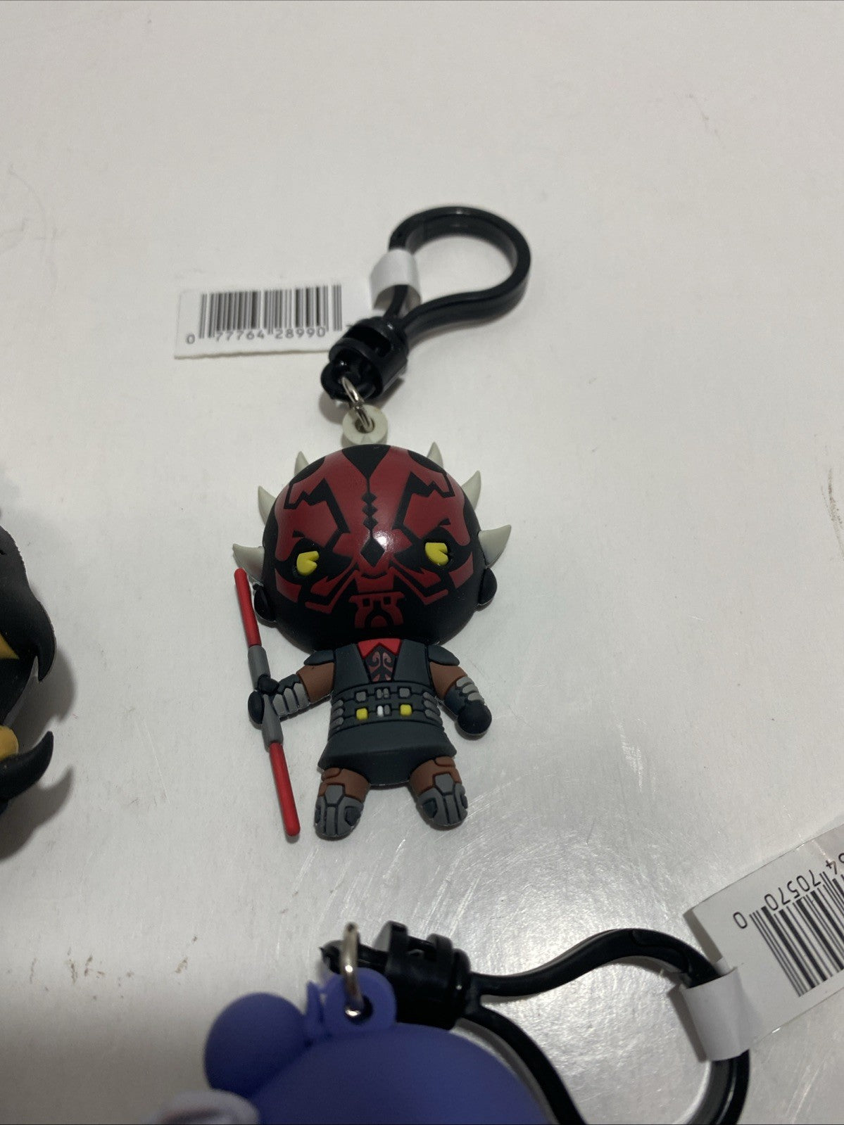Lot of six keychain clips Pennywise, Darth Maul, please see pictures