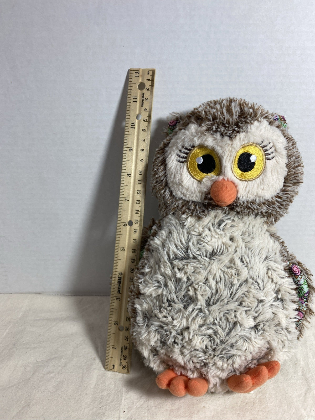 Little Brownie Girls Scouts Brown Gray Owl Bird Plush Stuffed Toy 10"