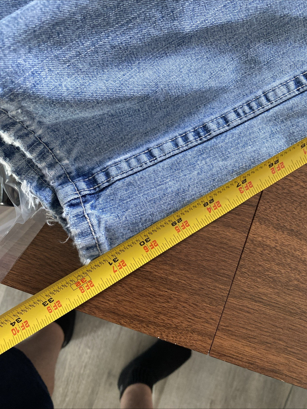 Lee Dungarees Carpenter Jeans Mens 33x32 Blue Denim Workwear Utility Distressed