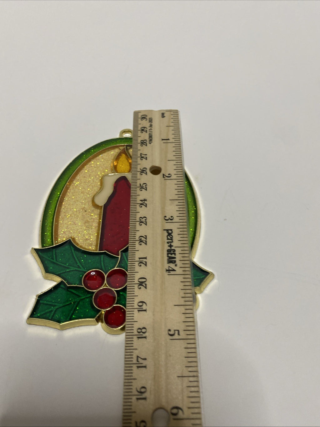 Christmas Candle Suncatcher or Ornament