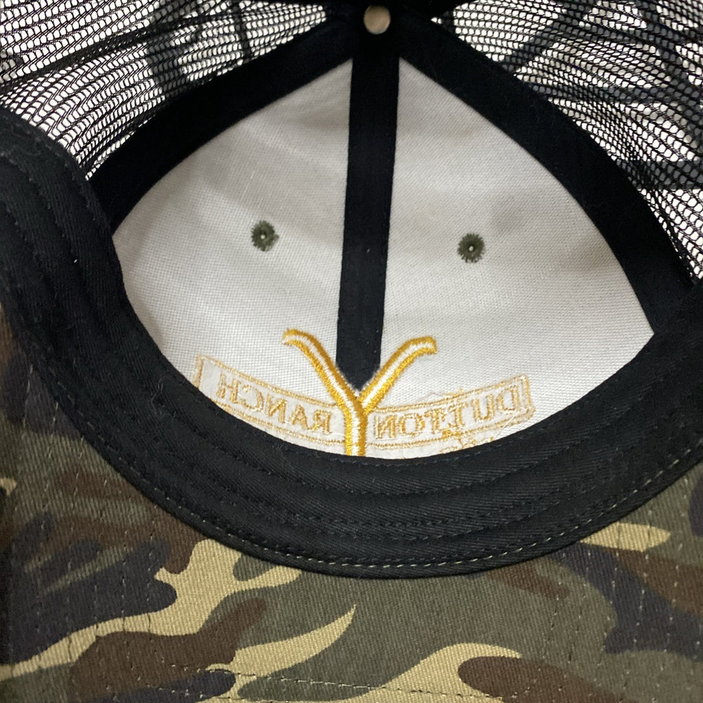 YELLOWSTONE Officially Licensed Camo Dutton Ranch Camouflage Trucker Hat Cap New