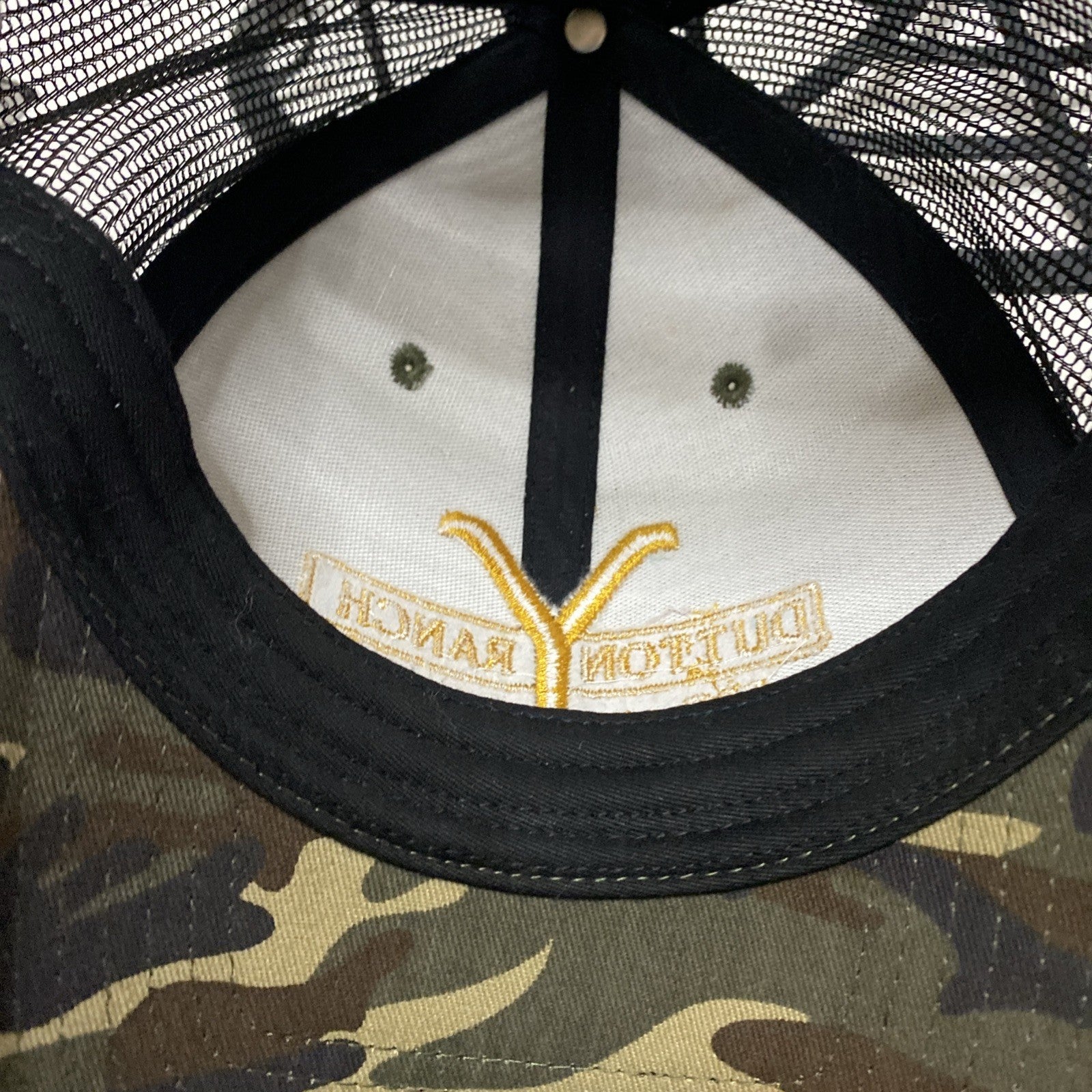 YELLOWSTONE Officially Licensed Camo Dutton Ranch Camouflage Trucker Hat Cap New