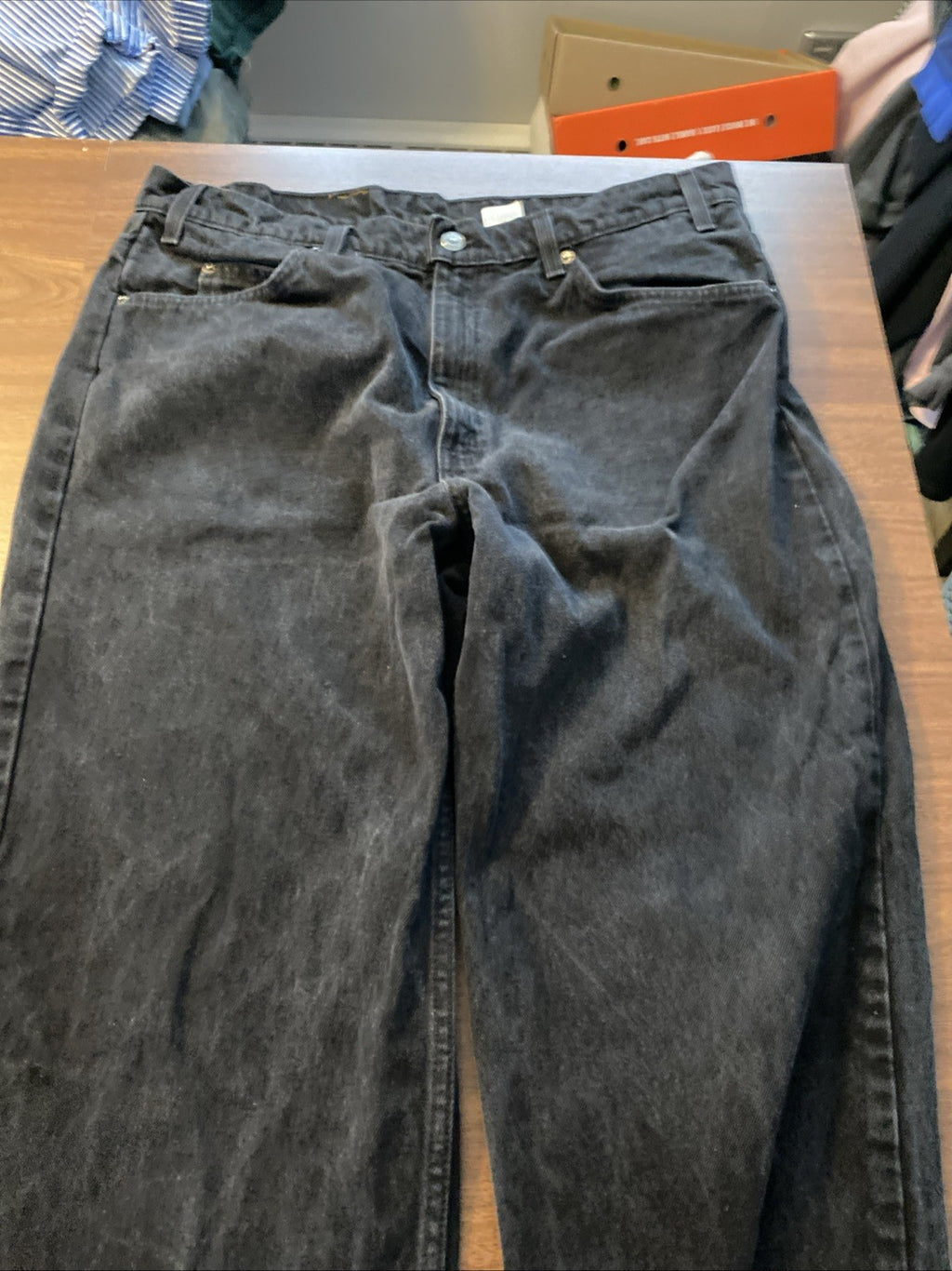 Levi's Men's 550 Relaxed Fit Jeans - 38x30 - Black