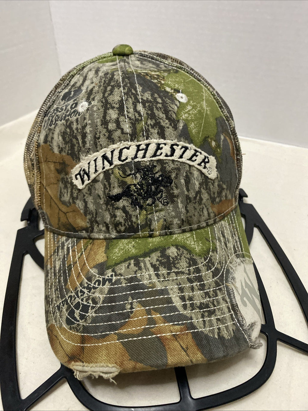Winchester Firearms Hat Cap Mens Baseball Cap One Size Winchester Camo Hunting