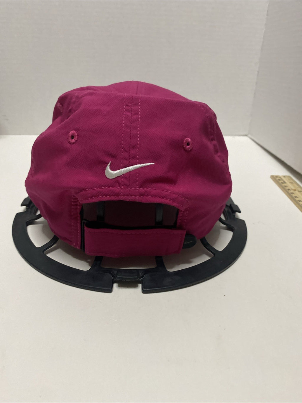 Nike Golf RZN Vapor Ball Cap Hat Pink White Swoosh Flexfit One Size
