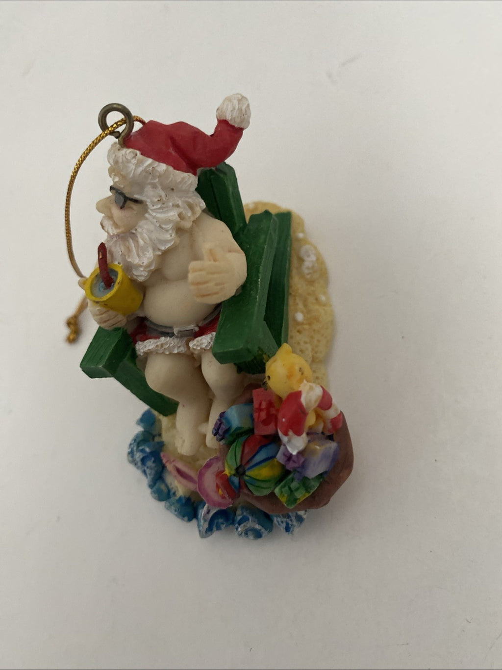 Seaside Santa ornaments Christmas tree decorations