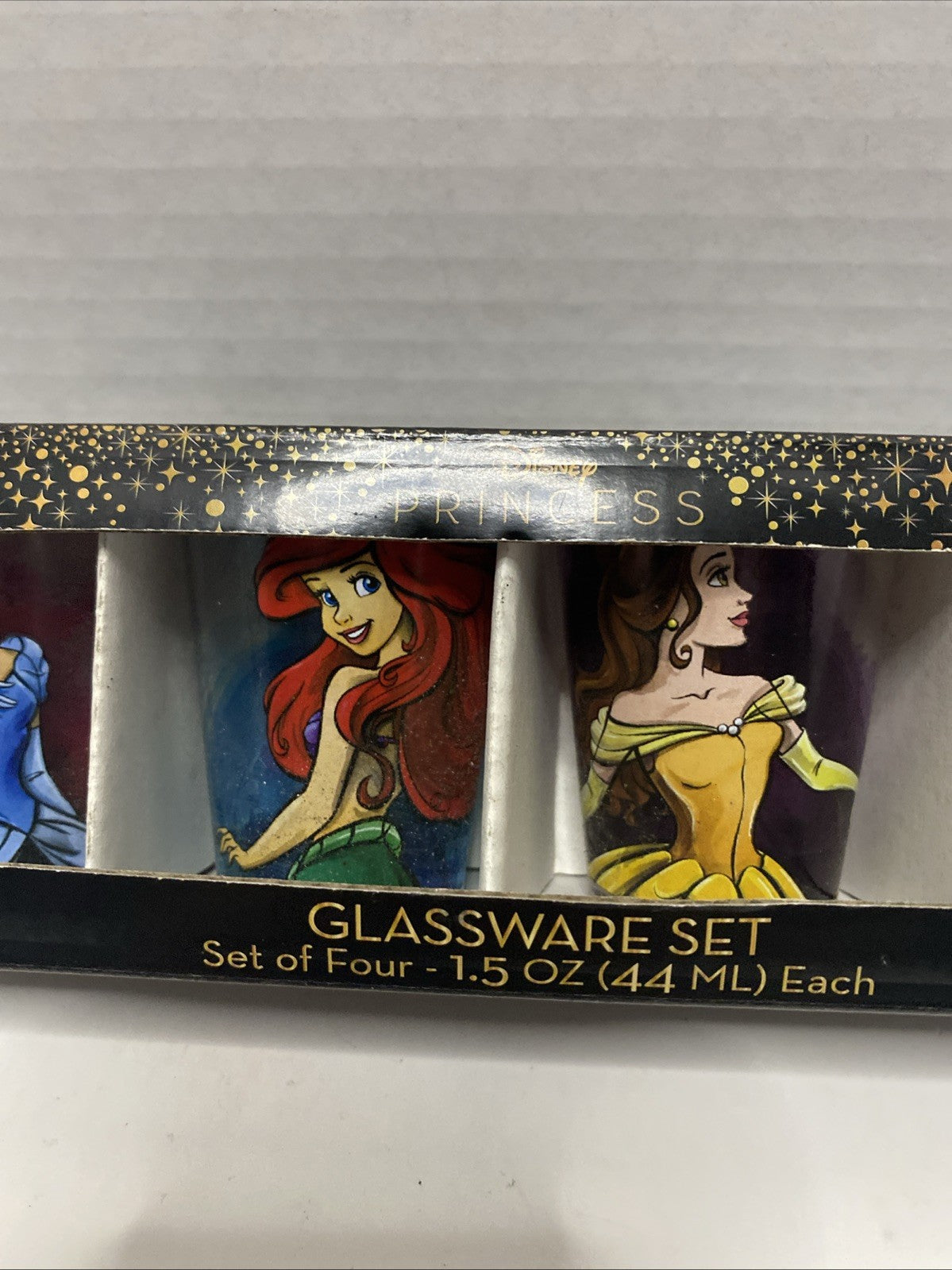 Disney Fashionista Princesses 4 Piece Mini Glass Set