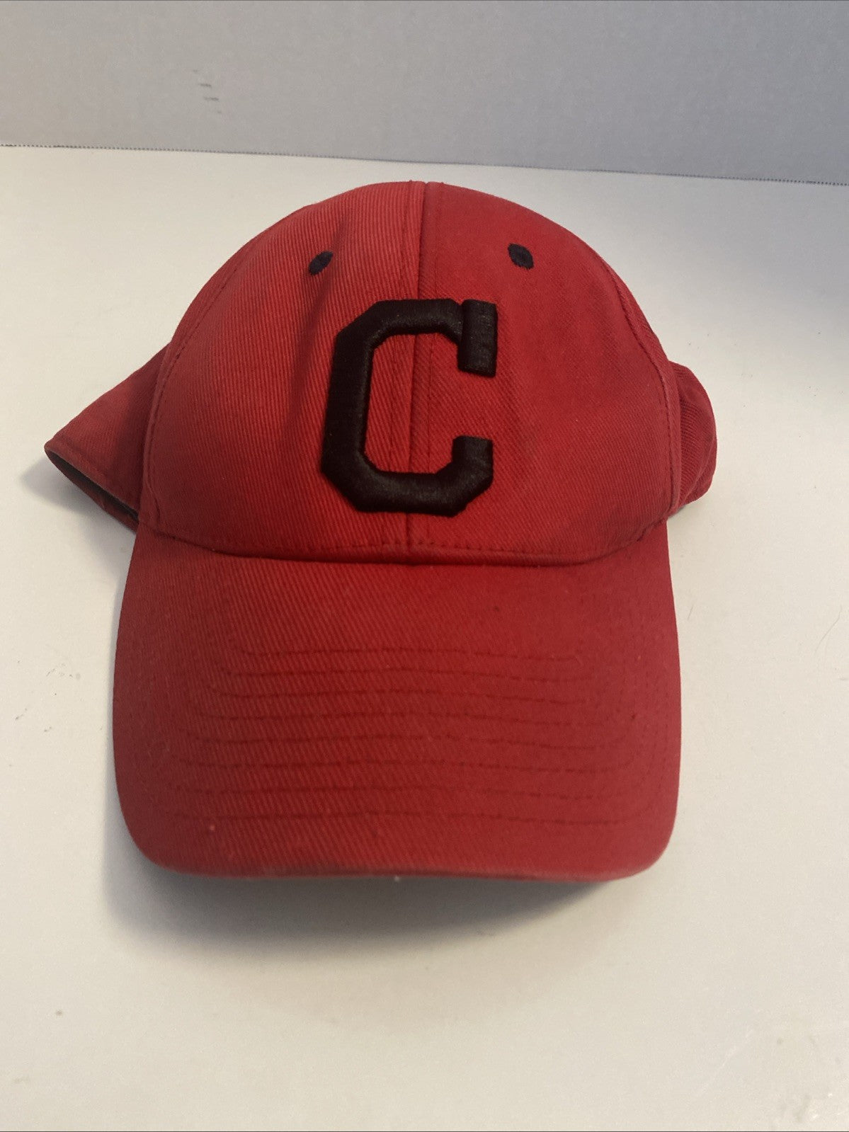 Cleveland Indians MLB OC Sports Hat Cap Solid Red w/ C Logo Team Adjustable
