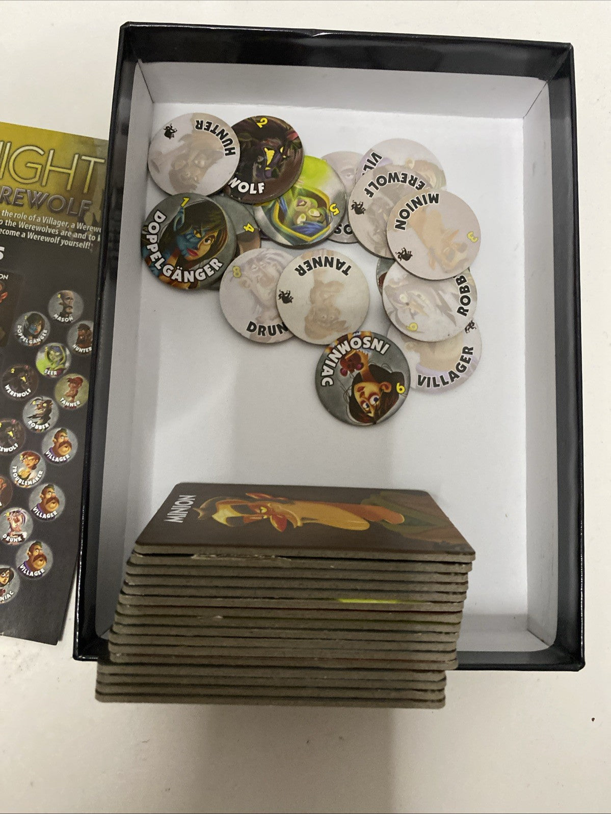 One Night Ultimate Werewolf Bezier Games Classics Tiles Tokens Roles