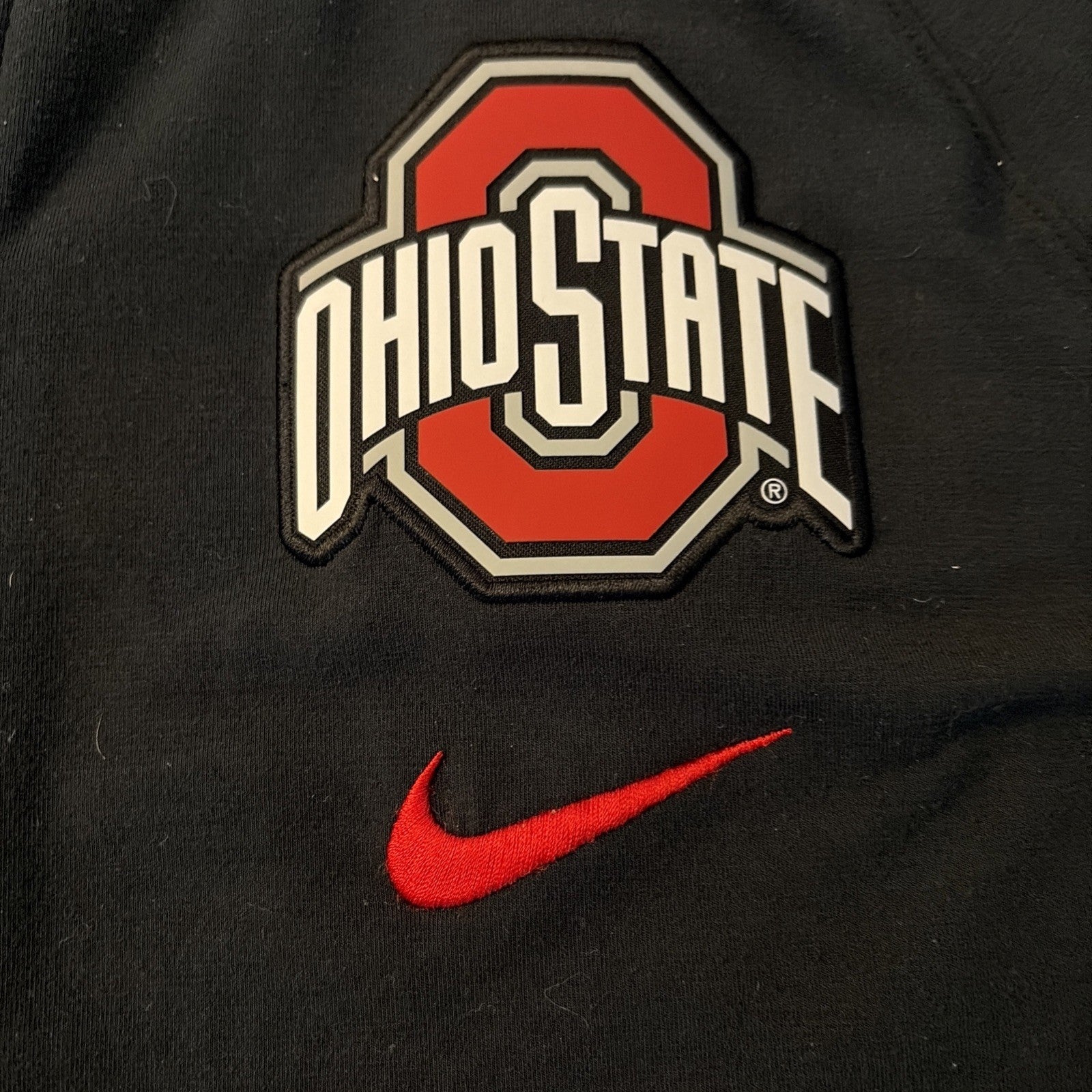Nike Dri Fit Ohio State full zip black Logo Ng Sleeve Size Large
