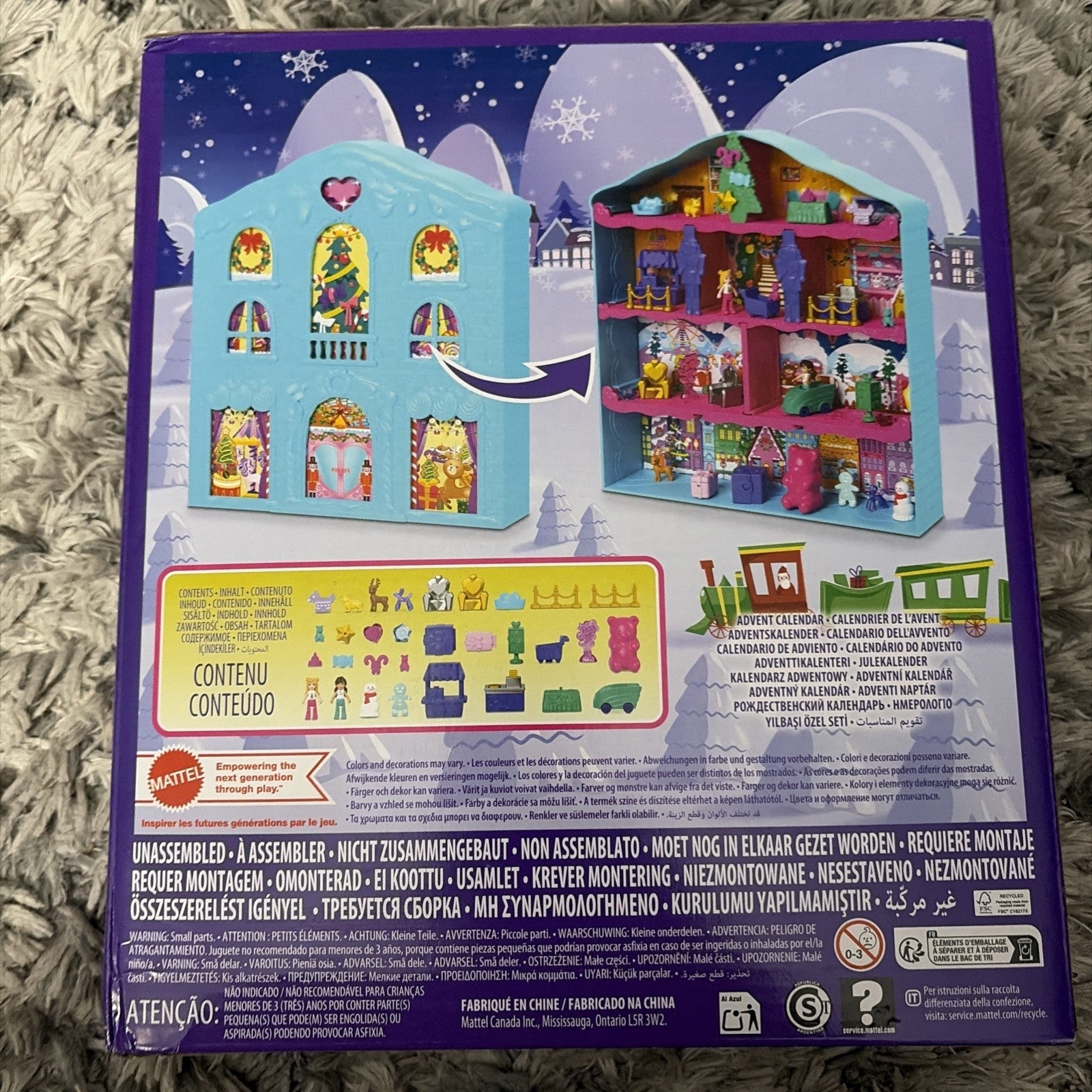 POLLY POCKET Advent Calendar 24 Christmas surprises 2024 NIB Fast Shipping!
