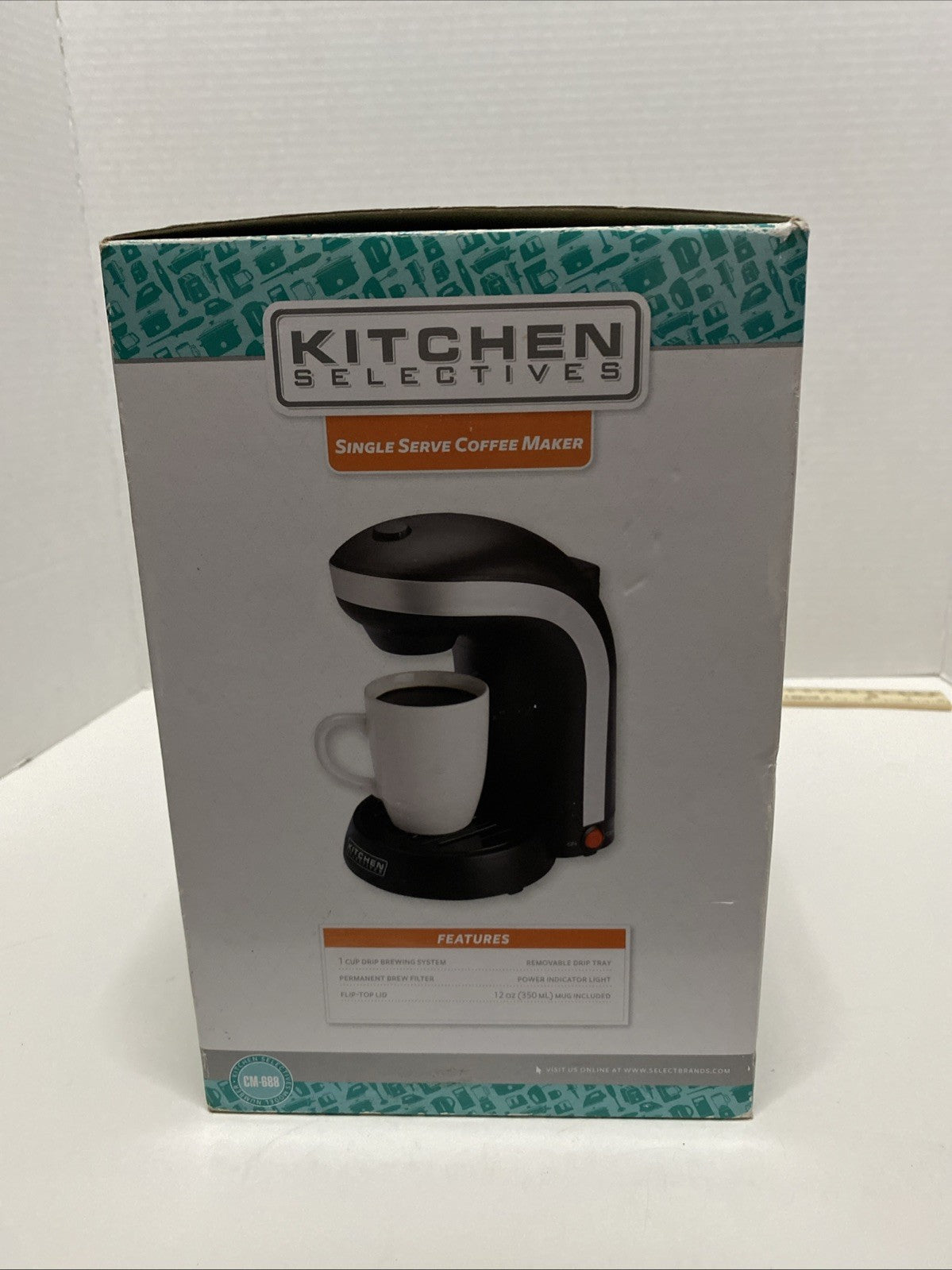 Kitchen Selectives Colors Single Serve Coffee Maker Black New Open Box