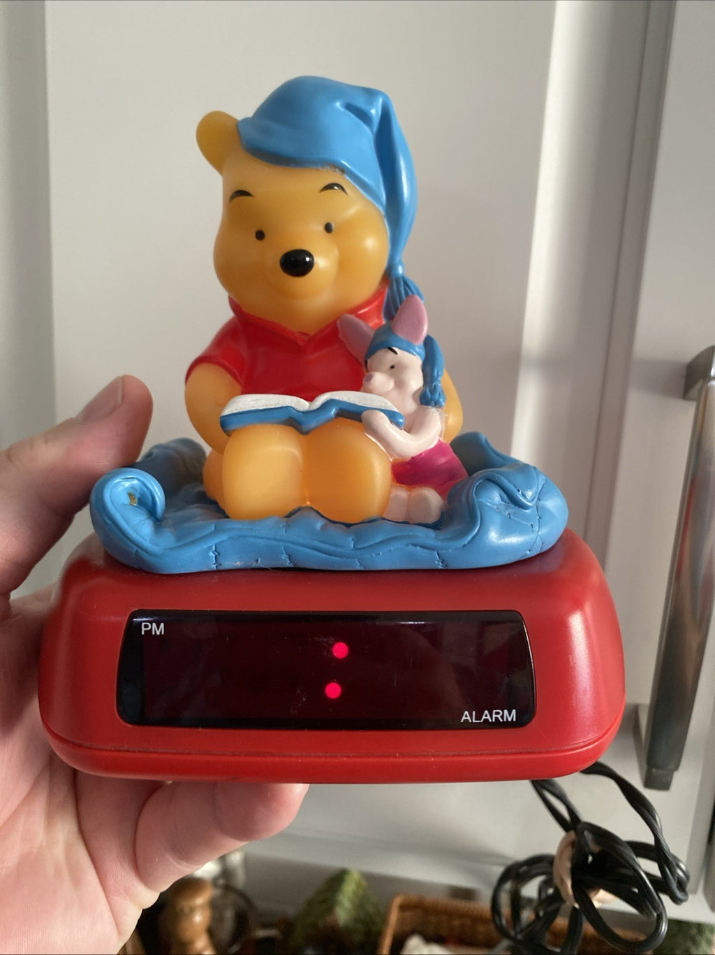 Vintage Sleepytime Bedtime Light Winnie The Pooh & Piglet Alarm Clock Tested 