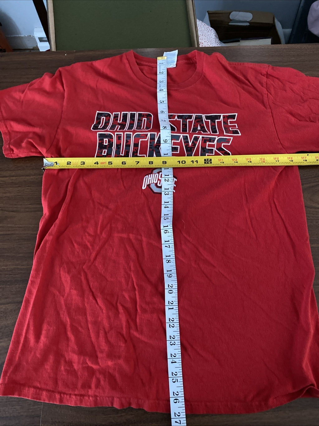 Ohio State Buckeyes Delta T Shirt Medium Red Short Sleeve