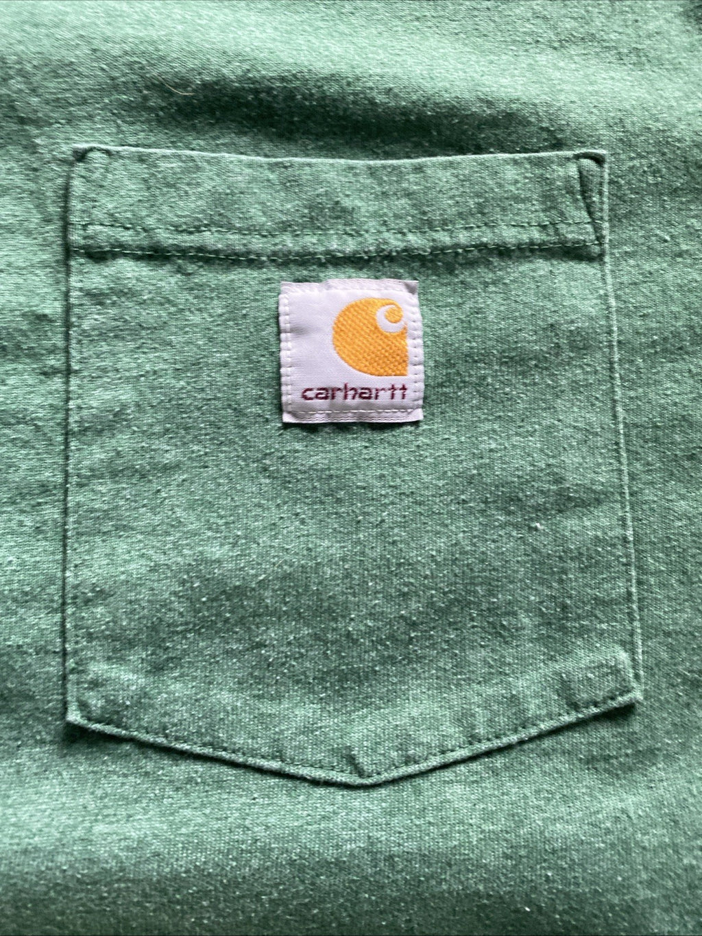 Carhartt Shirt Men's Sz XL Green Loose Fit Crewneck Short Sleeve Work T Shirt