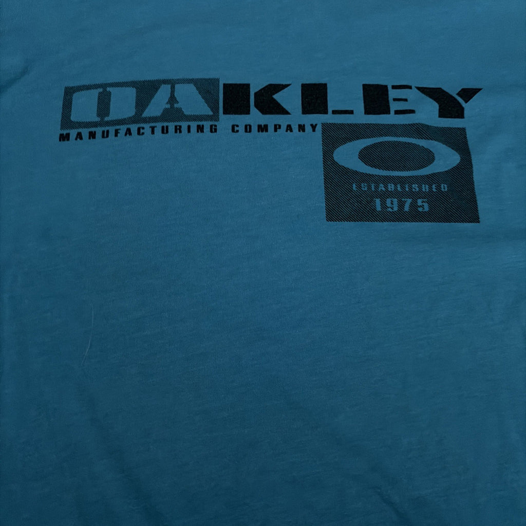 Oakley Shirt Mens Large Graphic Blue Tshirt