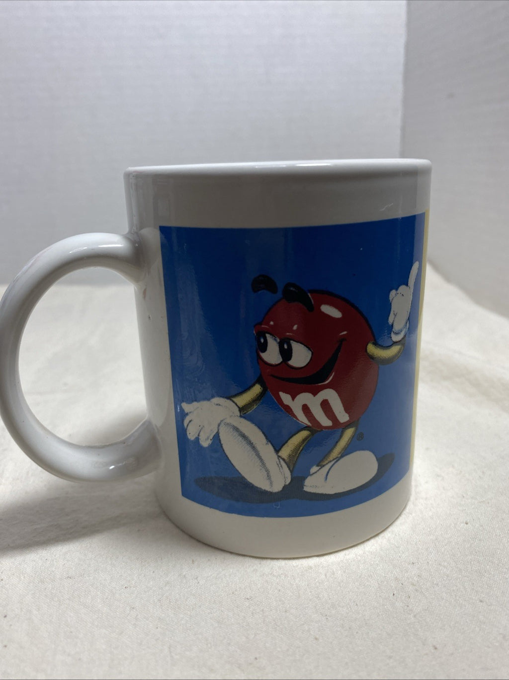 Vtg Collectible Red, Yellow, Blue, Green Mars M&M Coffee Cup Mug