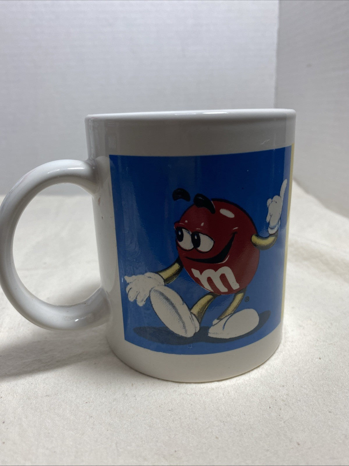 Vtg Collectible Red, Yellow, Blue, Green Mars M&M Coffee Cup Mug