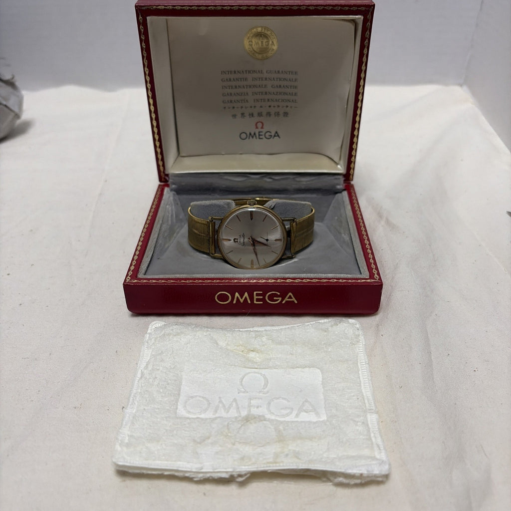 omega seamaster vintage watch and band swiss made manual 50 / 10k