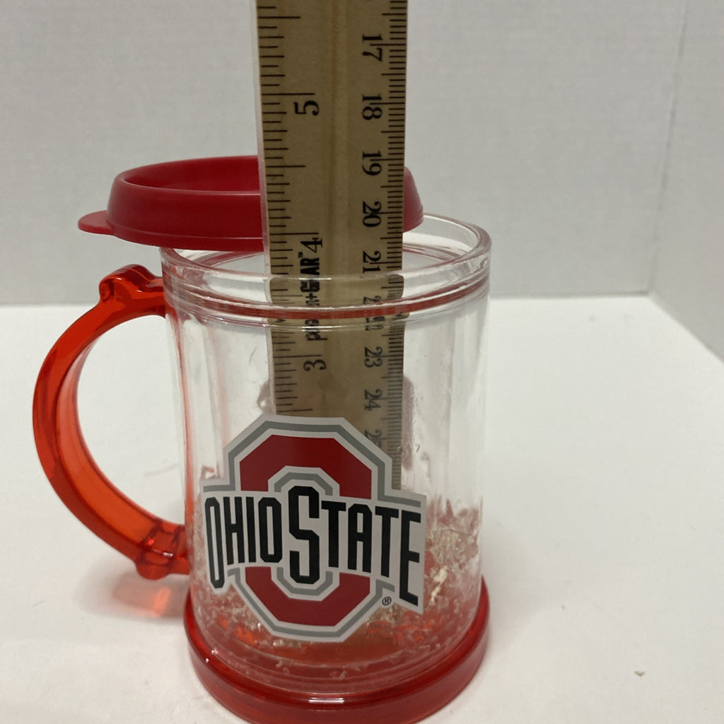 Duck House Sports Ohio State Buckeyes NCAA Frosted Plastic Mug Cup With Straw