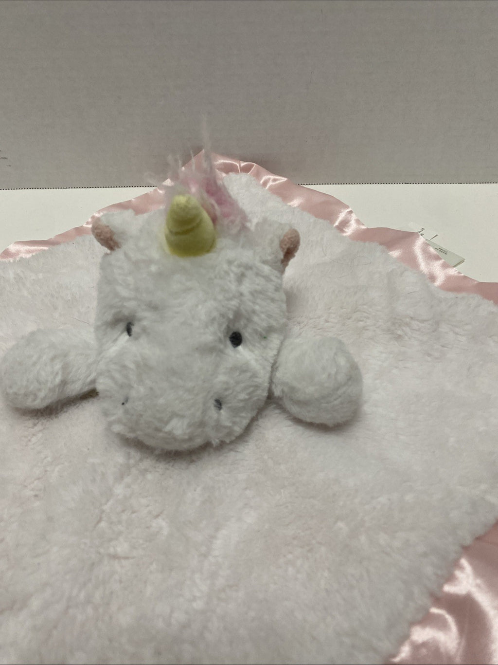 Cloud Island Unicorn Lovey Security Blanket Gold Speck Flakes Plush Doll 